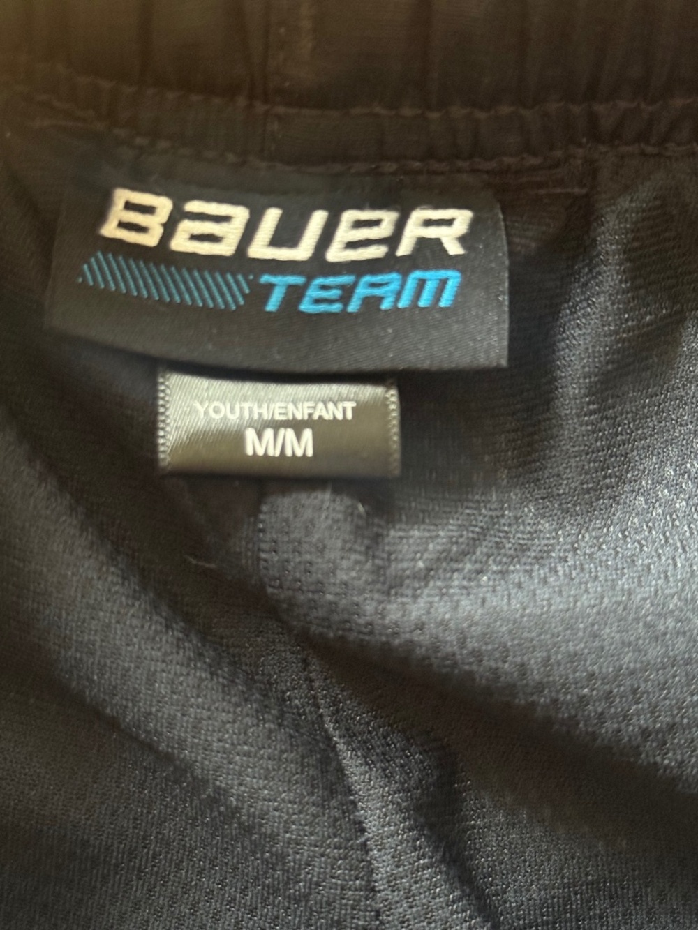 Bauer Team Youth Track Pants - Black - Size Youth M (M/M)
